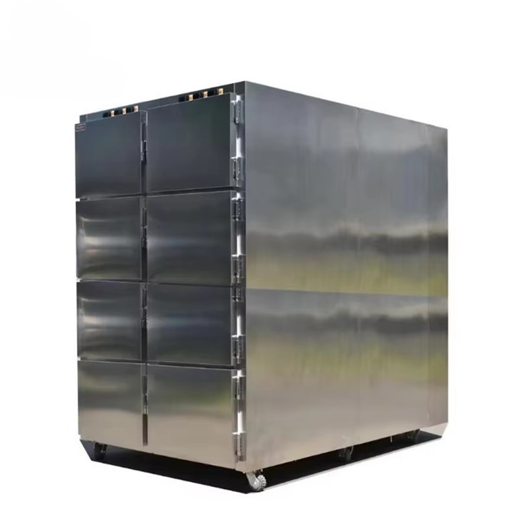 Stainless Steel 8 Bodies Morgue Refrigerator